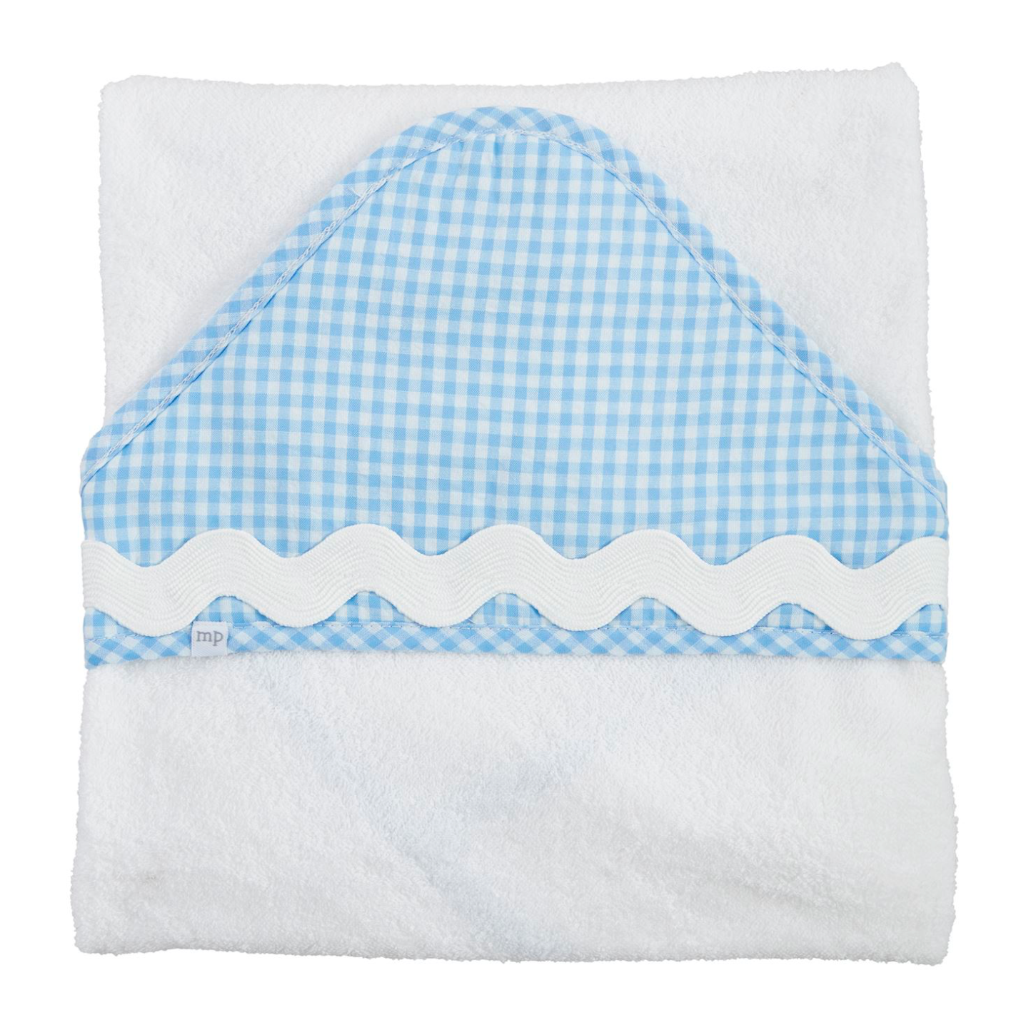 Blue Ric-Rac Hooded Towel