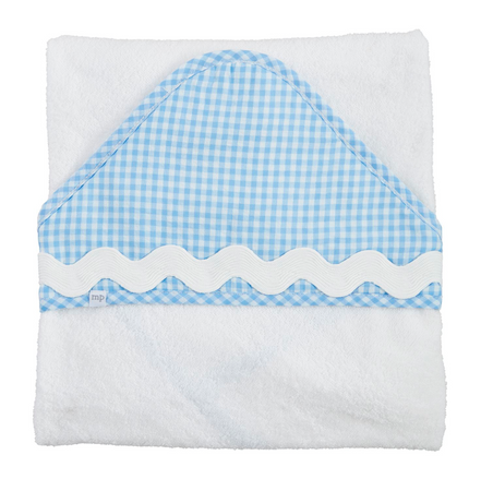 Blue Ric-Rac Hooded Towel