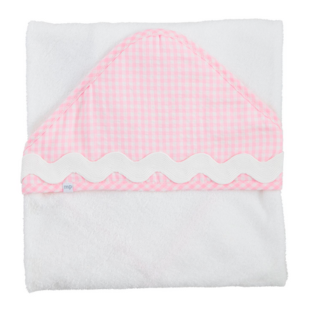 Pink Ric-Rac Hooded Towel