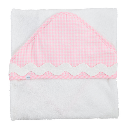 Pink Ric-Rac Hooded Towel