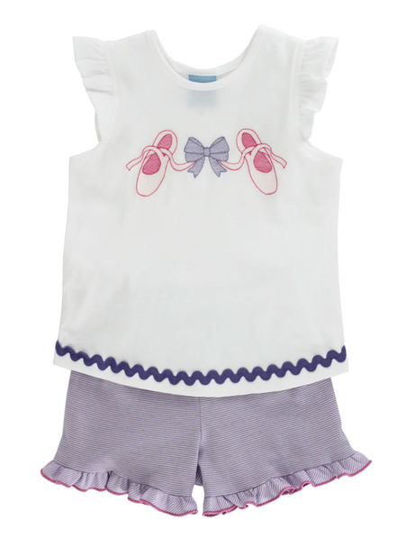 Bows & Ballet Shorts Set