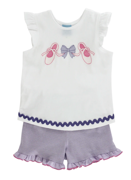 Bows & Ballet Shorts Set