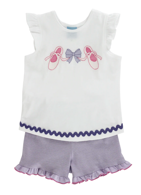 Bows & Ballet Shorts Set