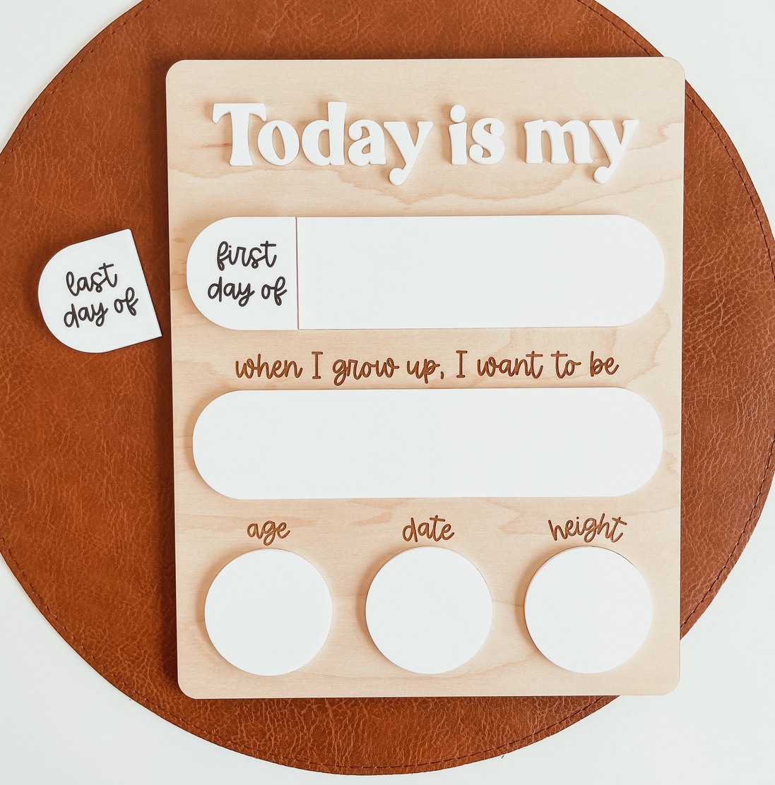 Interchangeable First and Last Day of School Sign