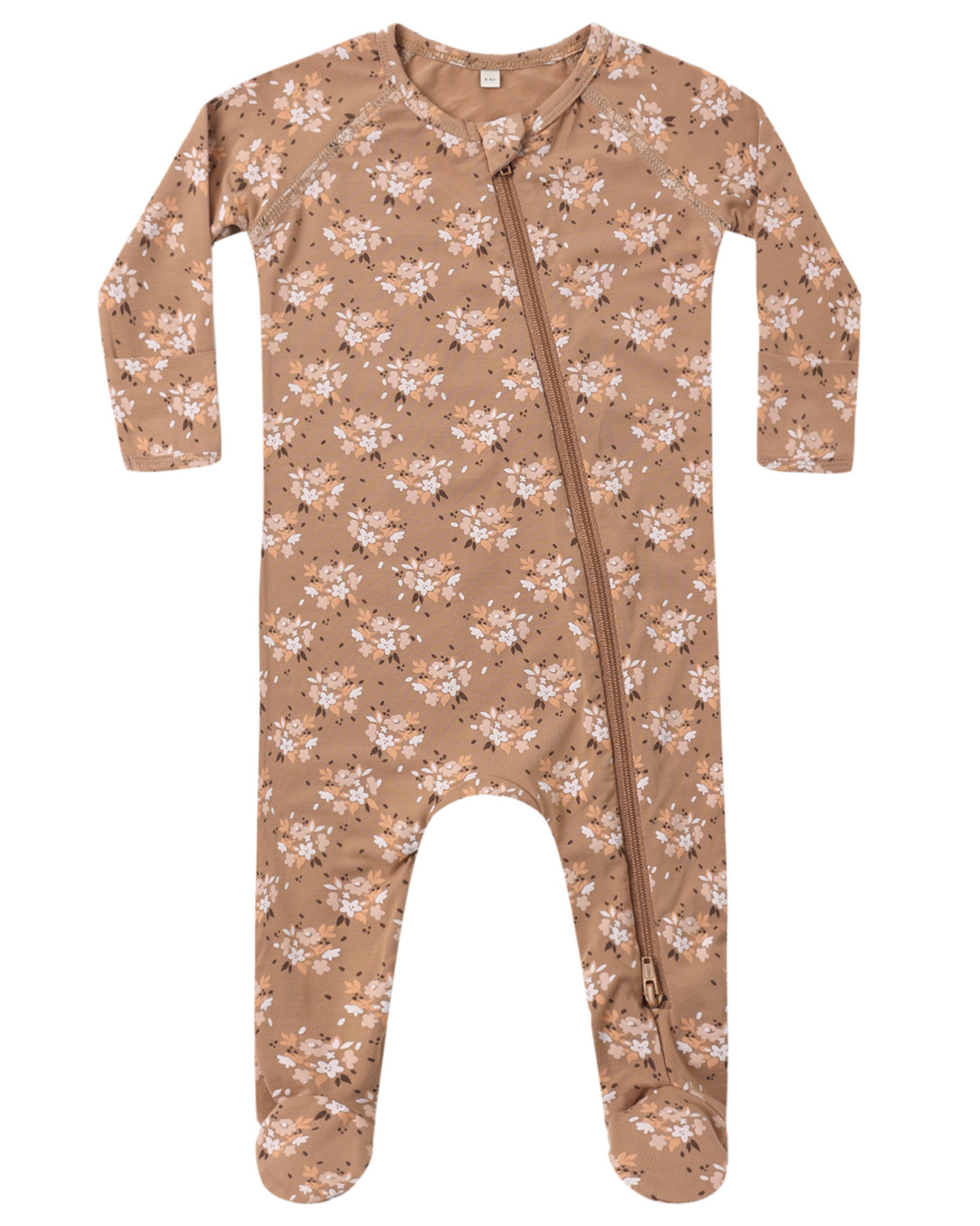 Bamboo Zip Footie - Fall Floral