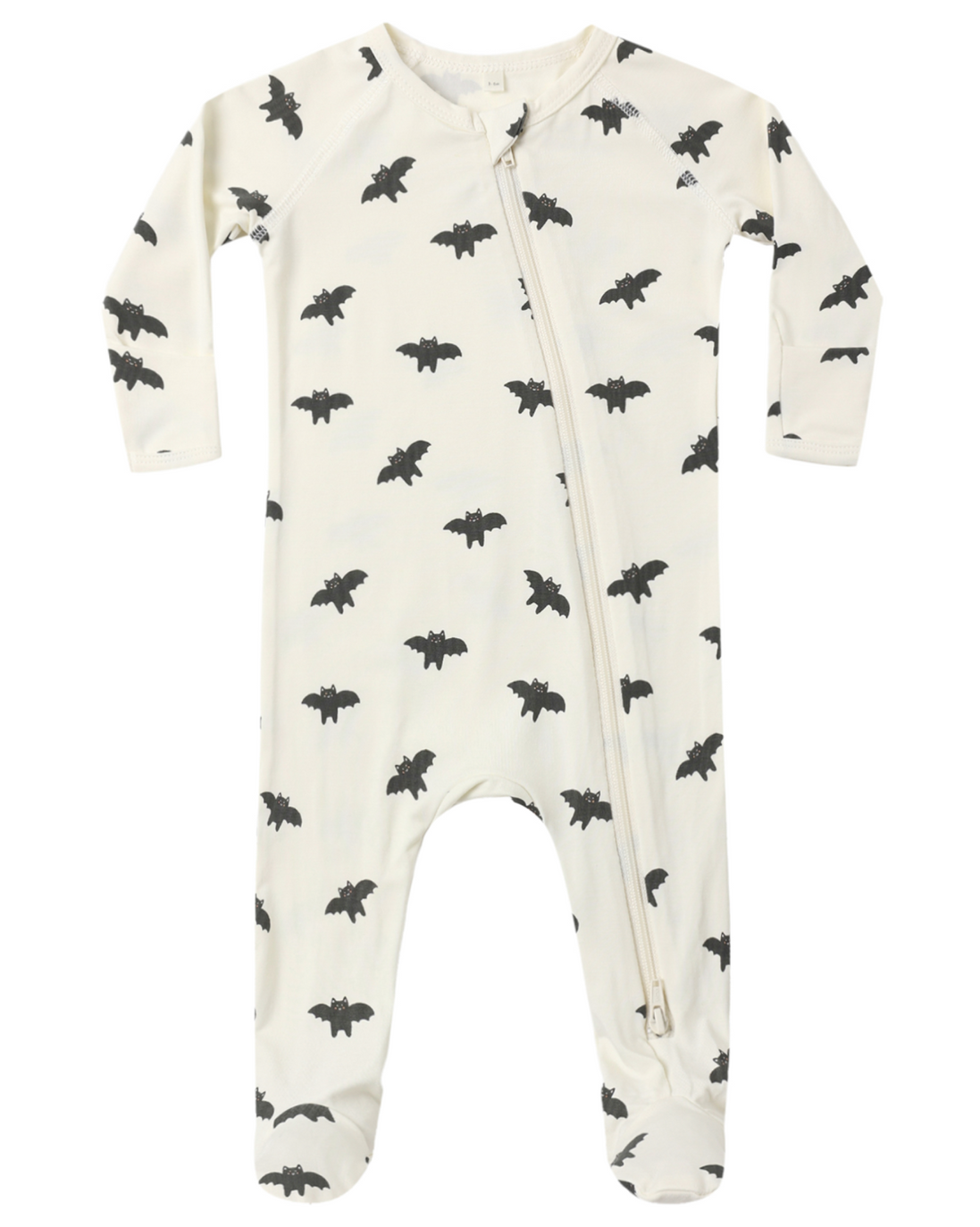 Bamboo Zip Footie - Bats