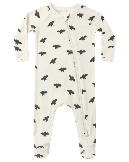 Bamboo Zip Footie - Bats