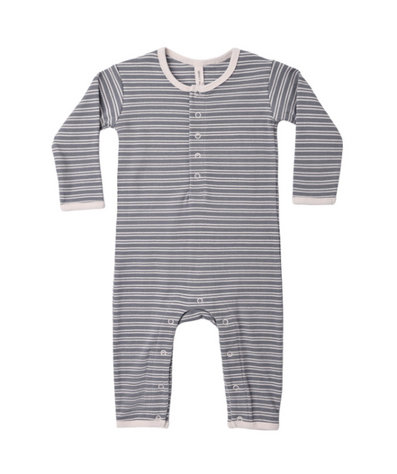 Ribbed Baby Jumpsuit Slate