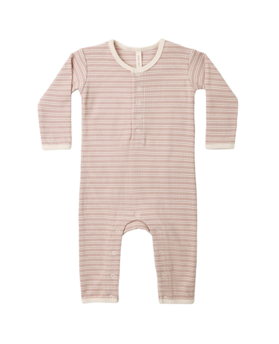 Ribbed Baby Jumpsuit Dusty Rose