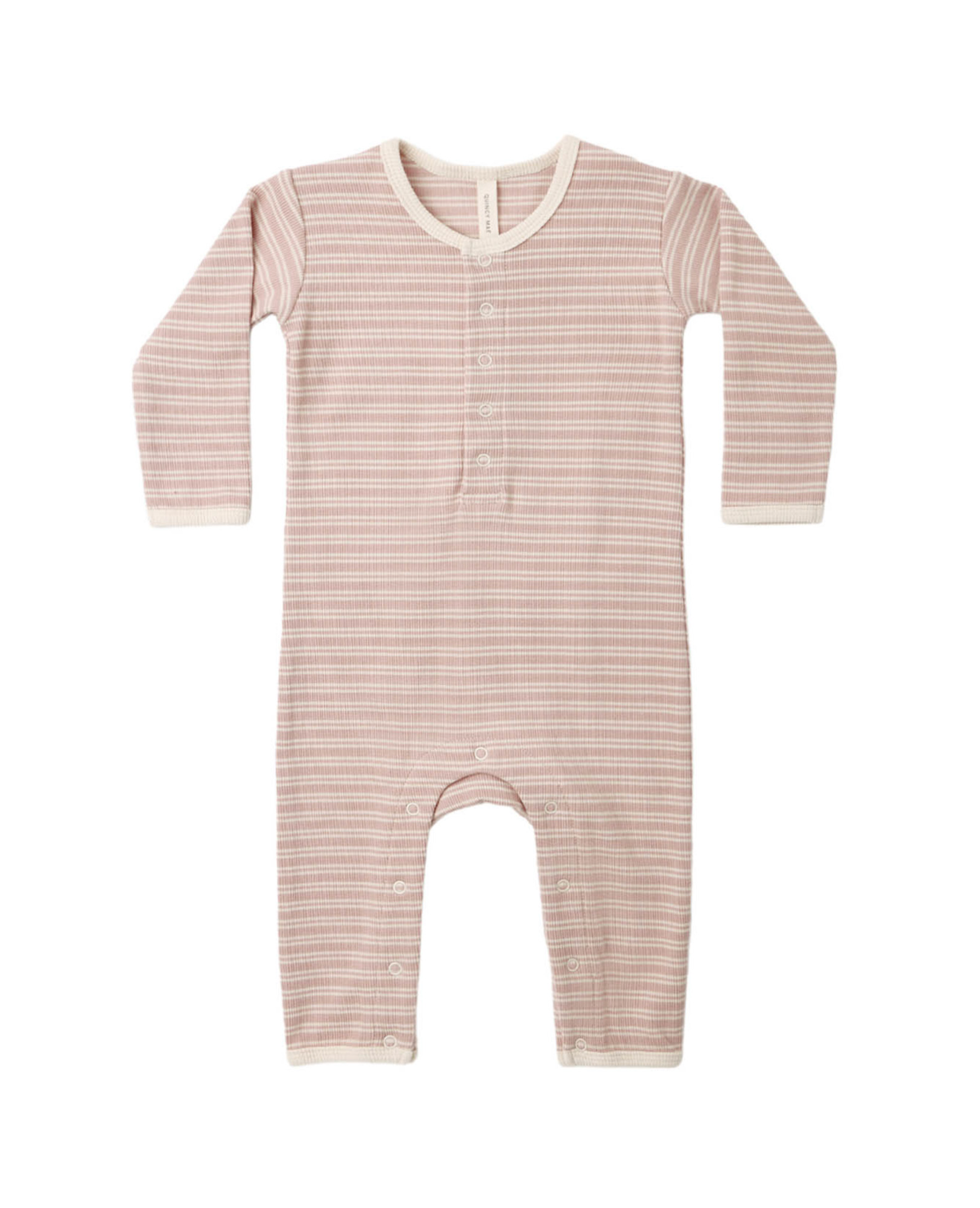 Ribbed Baby Jumpsuit Dusty Rose