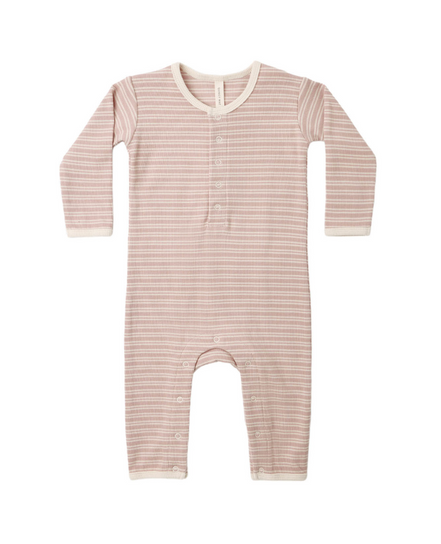 Ribbed Baby Jumpsuit Dusty Rose