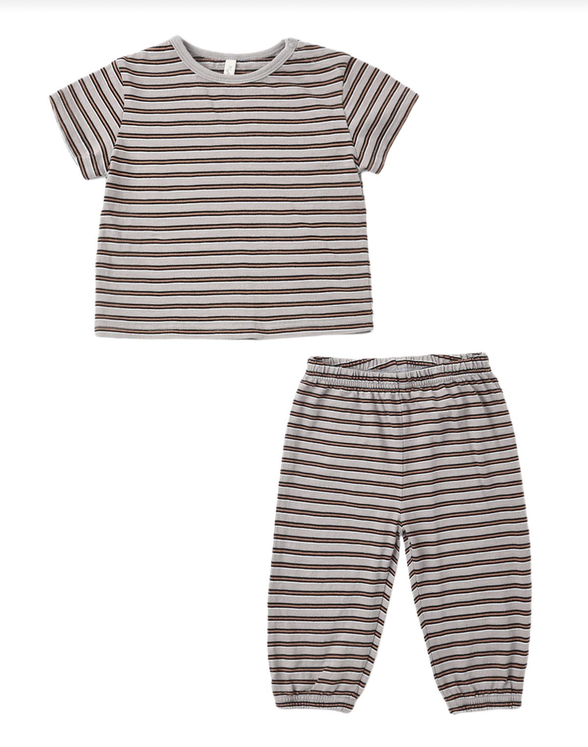 Jersey Tee + Pant Set Vintage Stripe