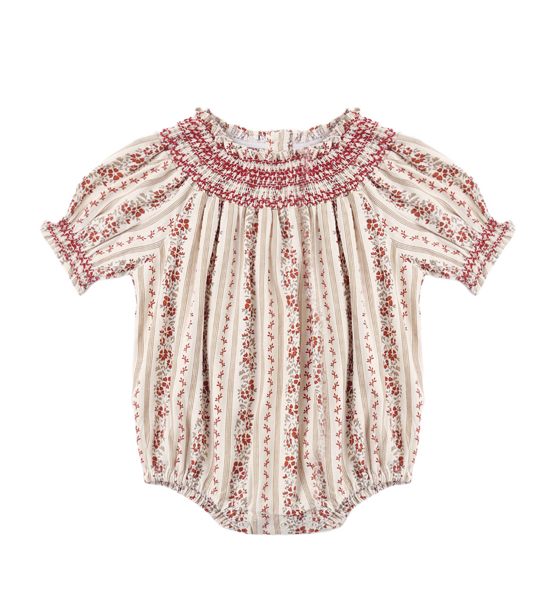 Ada Romper Floral Stripe