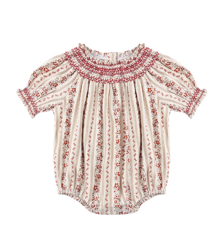 Ada Romper Floral Stripe