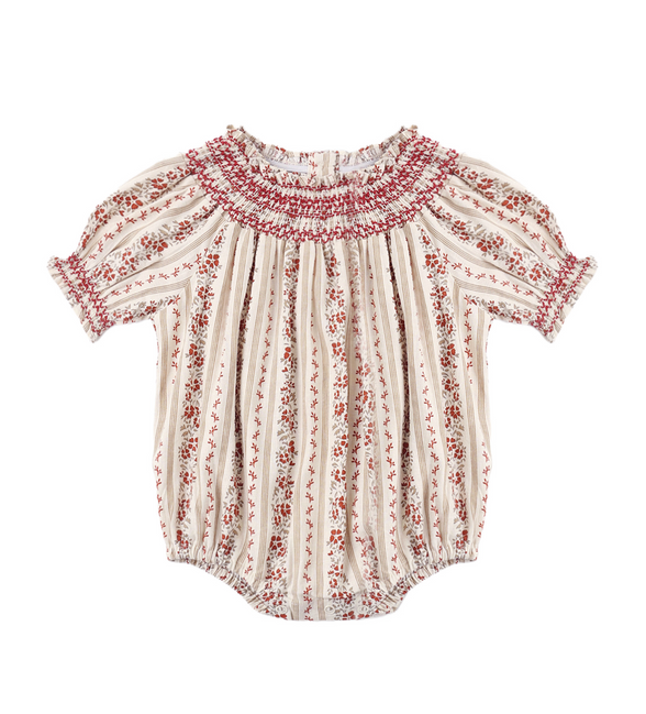Ada Romper Floral Stripe