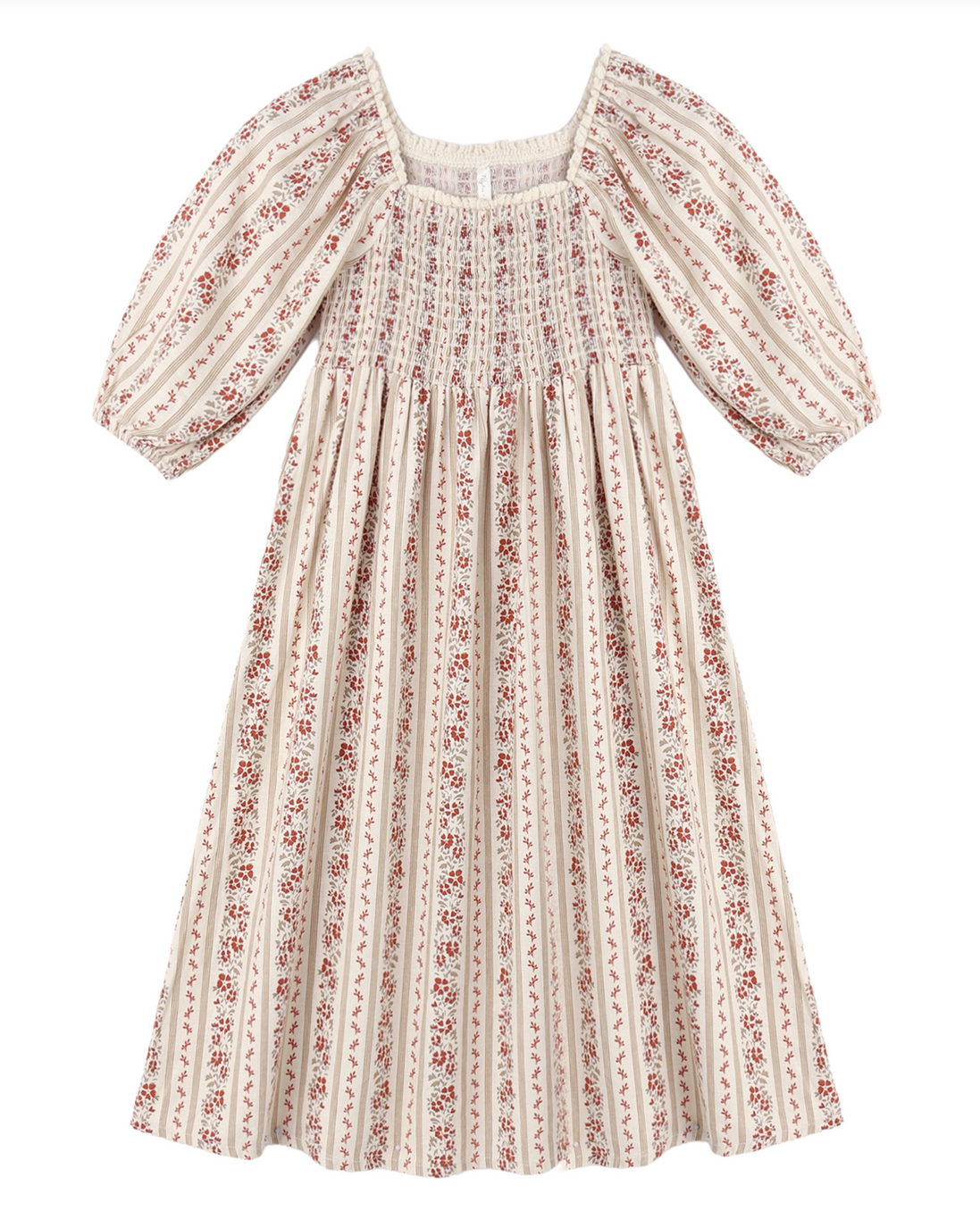 Della Dress Floral Stripe