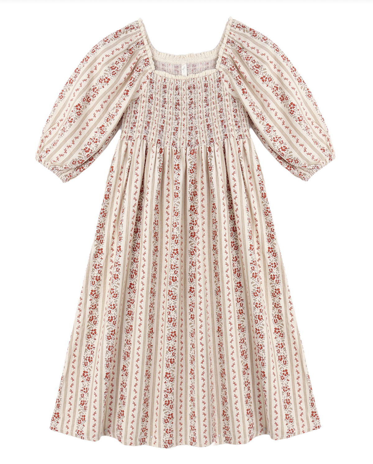 Della Dress Floral Stripe
