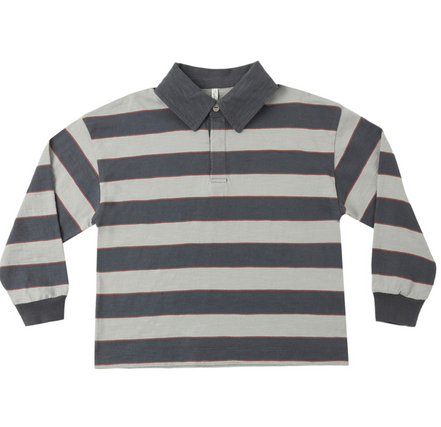 Rugby Polo - Sage Stripe
