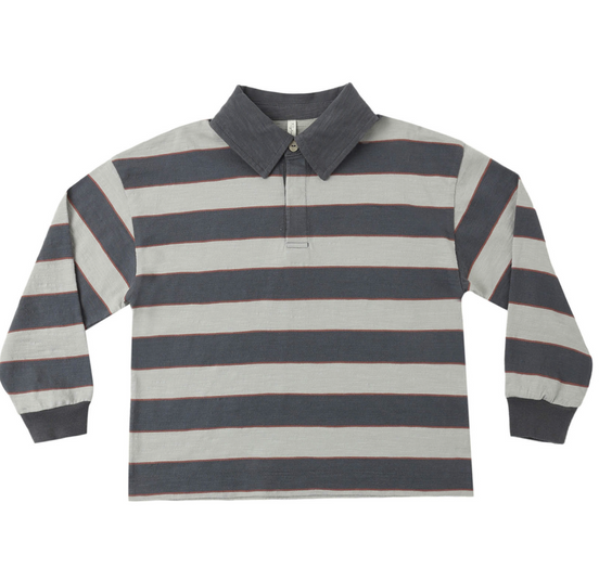 Rugby Polo - Sage Stripe