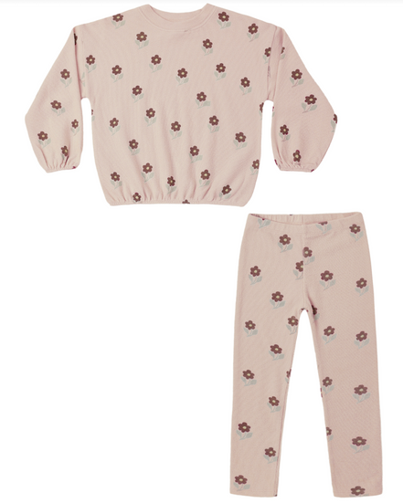Spongy Knit Set Petal Daisy