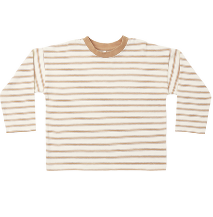 Camden Long Sleeve Tee Fawn Stripe