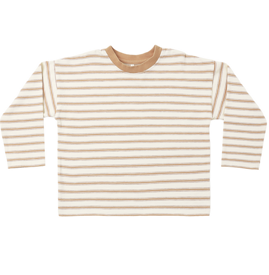 Camden Long Sleeve Tee Fawn Stripe