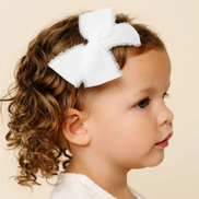 Chiffon Bow - White