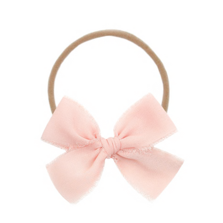 Chiffon Bow - Blush