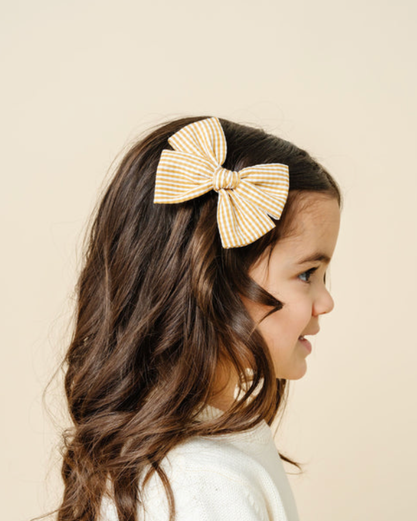 Adventure Bow - Butterscotch Gingham