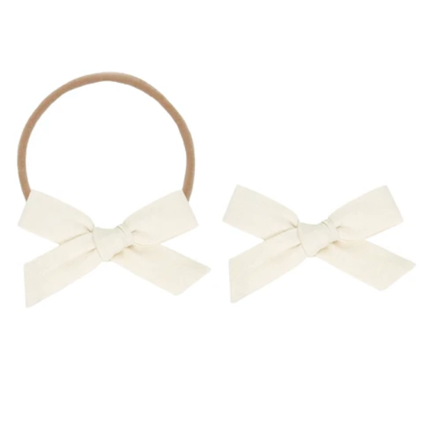 Classic Bow - Ivory Petite Headband