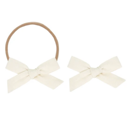 Classic Bow - Ivory Petite Headband