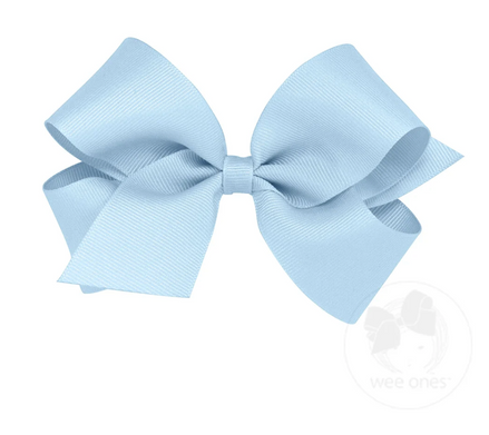 Medium Solid Grosgrain Bow - Millennium Blue