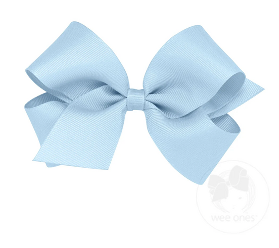 Medium Solid Grosgrain Bow - Millennium Blue