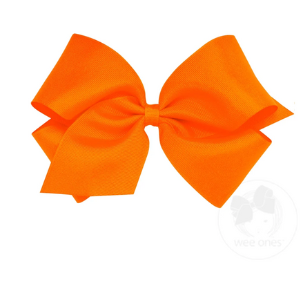 King Grosgrain Bow - Orange
