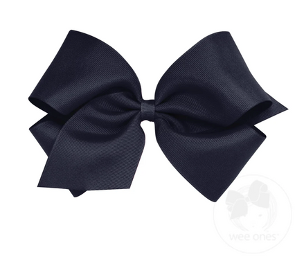 King Grosgrain Bow - Navy