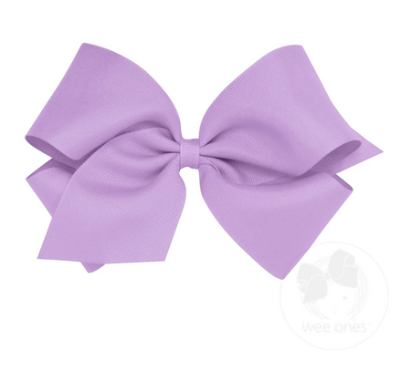 King Grosgrain Bow - Lavender Orchid