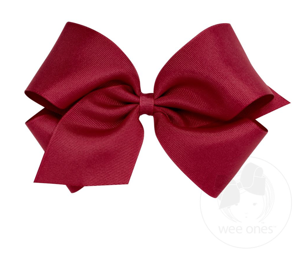 King Grosgrain Bow - Cranberry