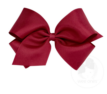 King Grosgrain Bow - Cranberry