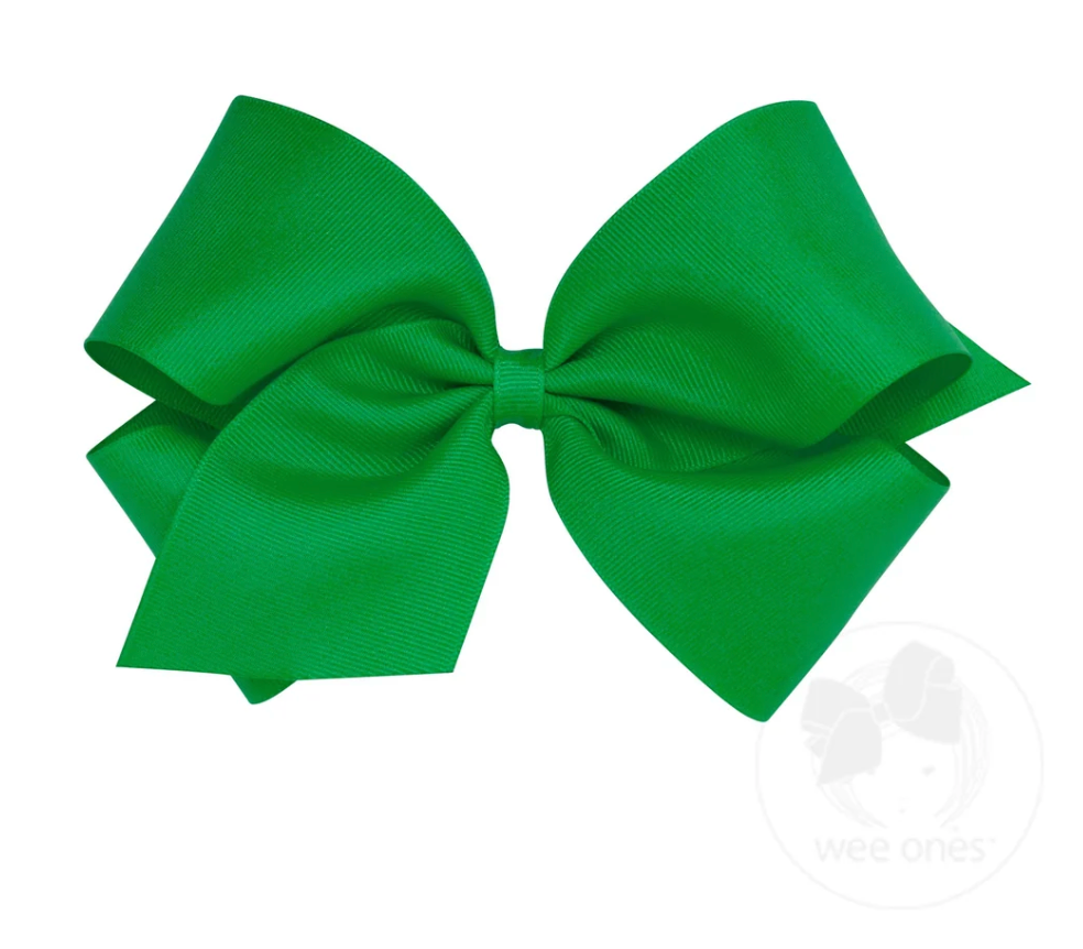 King Grosgrain Bow - Green