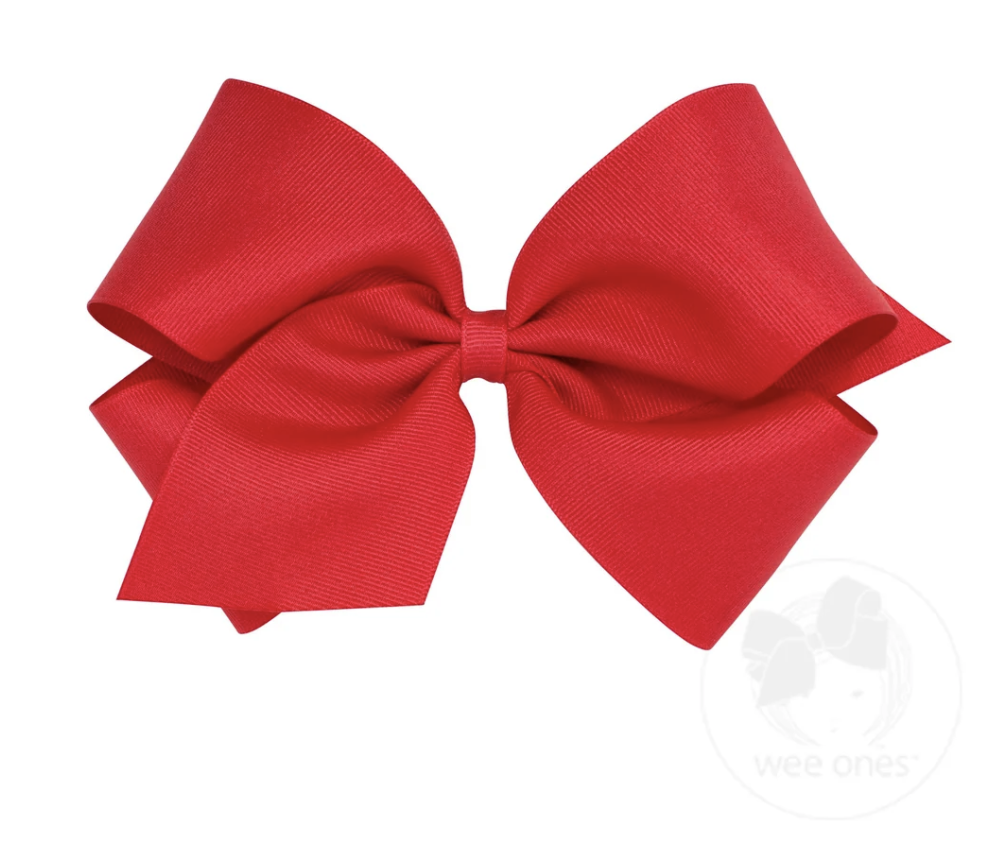 King Grosgrain Bow - Red