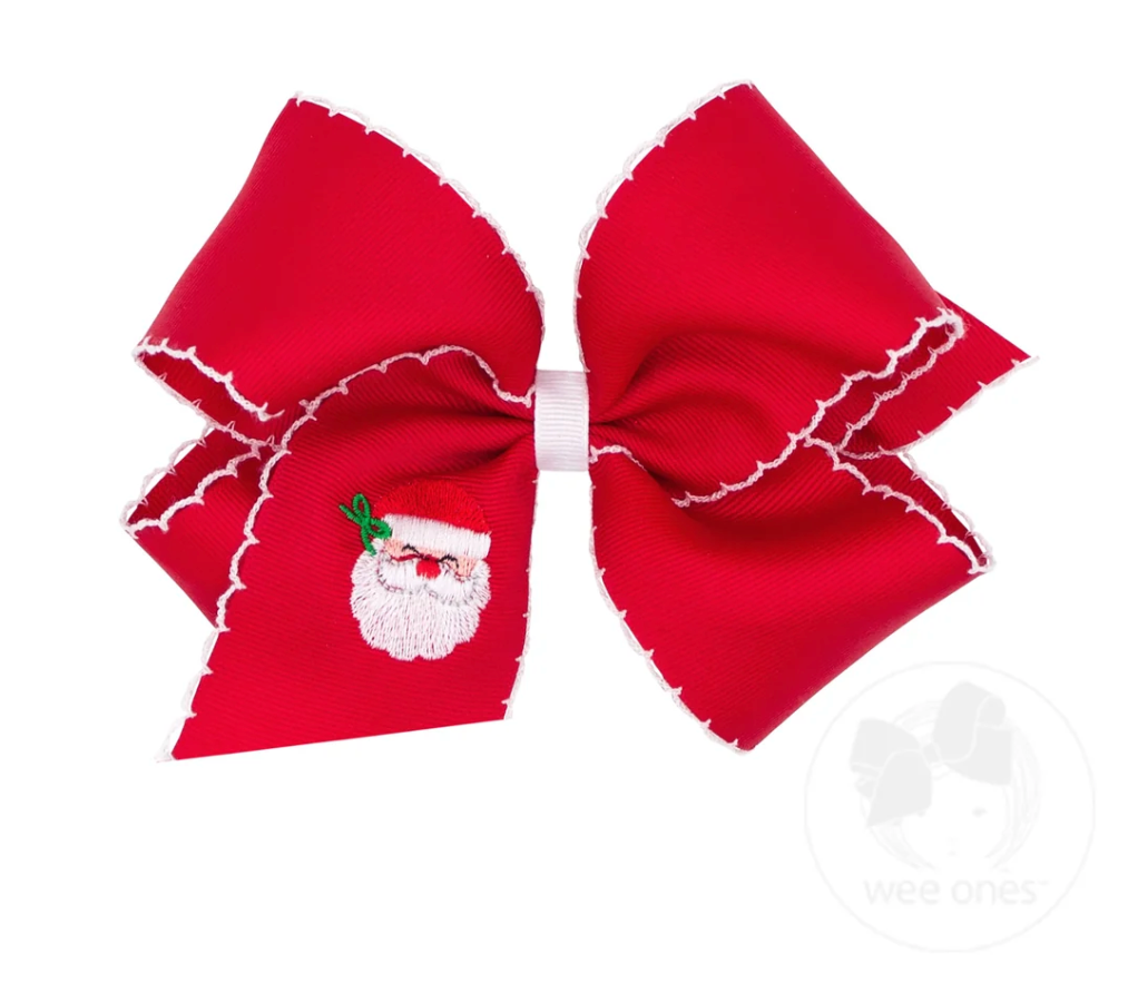 King Moonstitch with Christmas Embroidered Tail - Red Santa