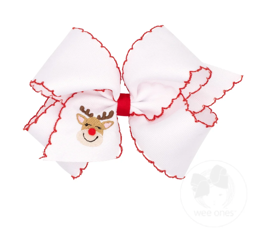 King Moonstitch with Christmas Embroidered Tail - Red/Navy