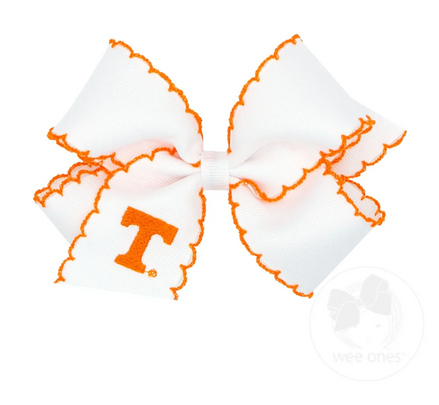Medium Embroidered Moonstitch Bow - Tennessee