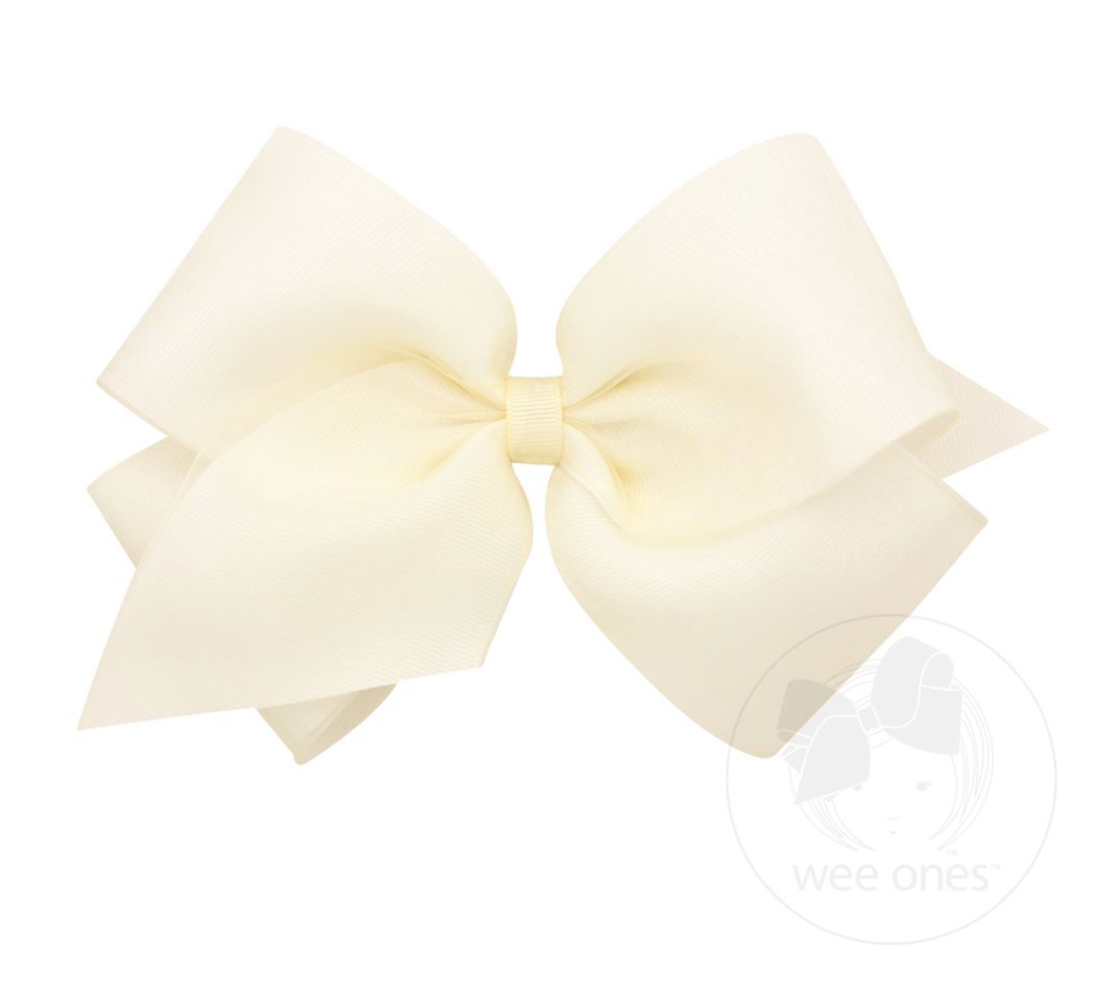 King Org/Gro Overlay Bow - Off White