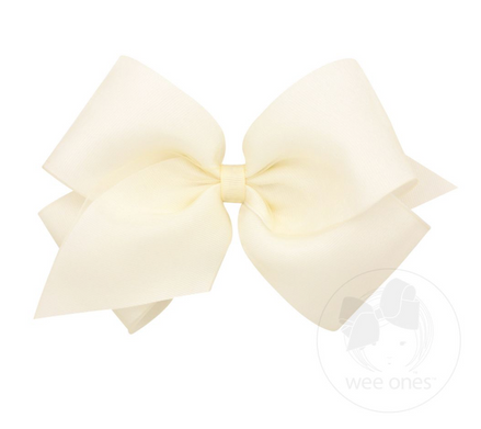 King Org/Gro Overlay Bow - Off White
