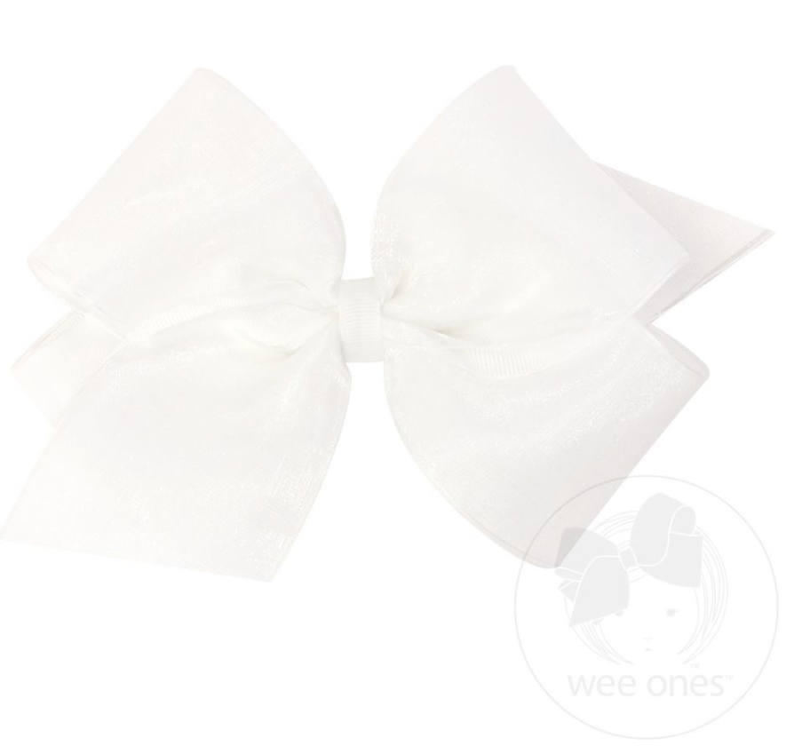 King Org/Gro Overlay Bow - White