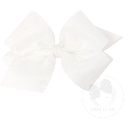 King Org/Gro Overlay Bow - White