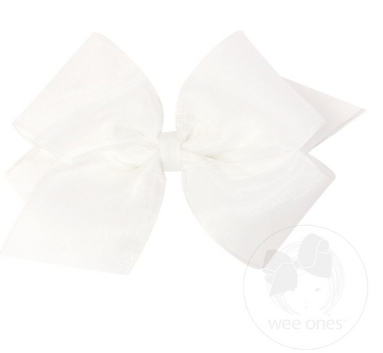 King Org/Gro Overlay Bow - White