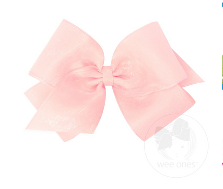 King Org/Gro Overlay Bow - Light Pink