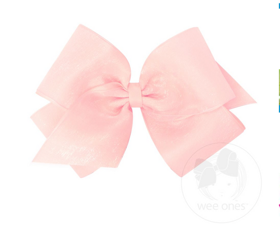 King Org/Gro Overlay Bow - Light Pink